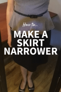 Sewing a skirt or dress tighter | Elise's Sewing Studio