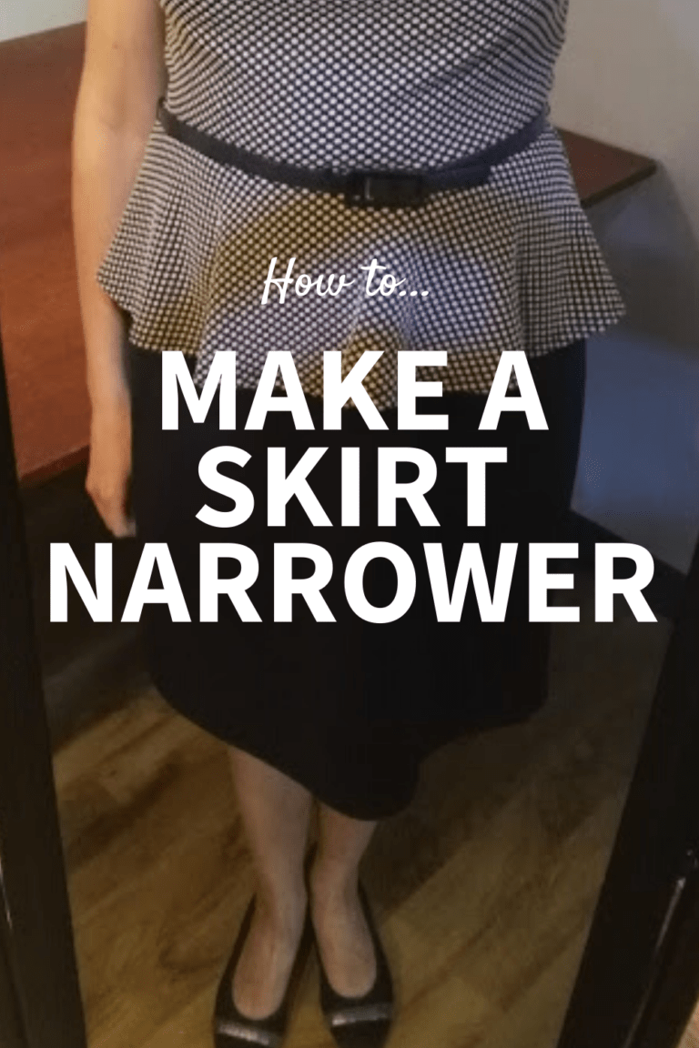 Sewing a skirt or dress tighter | Elise's Sewing Studio