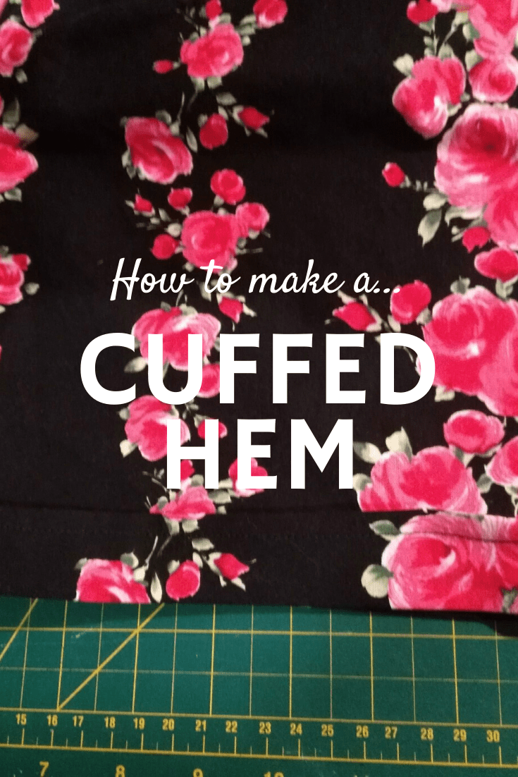 Sewing cuffs to hem pants or sleeves