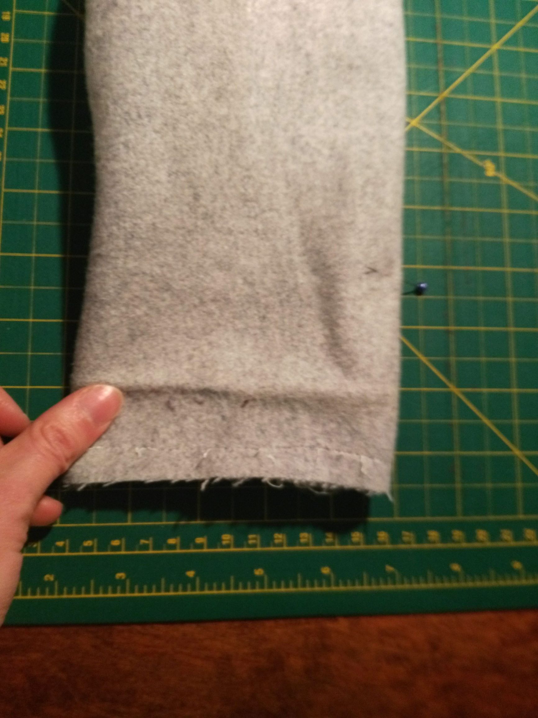 Shorten a jacket sleeve by hand | Elise's Sewing Studio