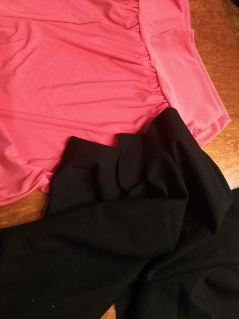 selecting fabrics compare knit fabrics pink thin jersey black heavy fabric yoga pant material