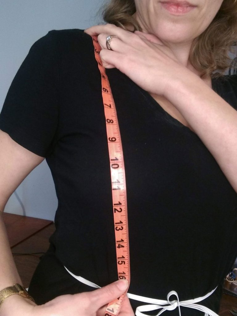 vertical measurment waistline