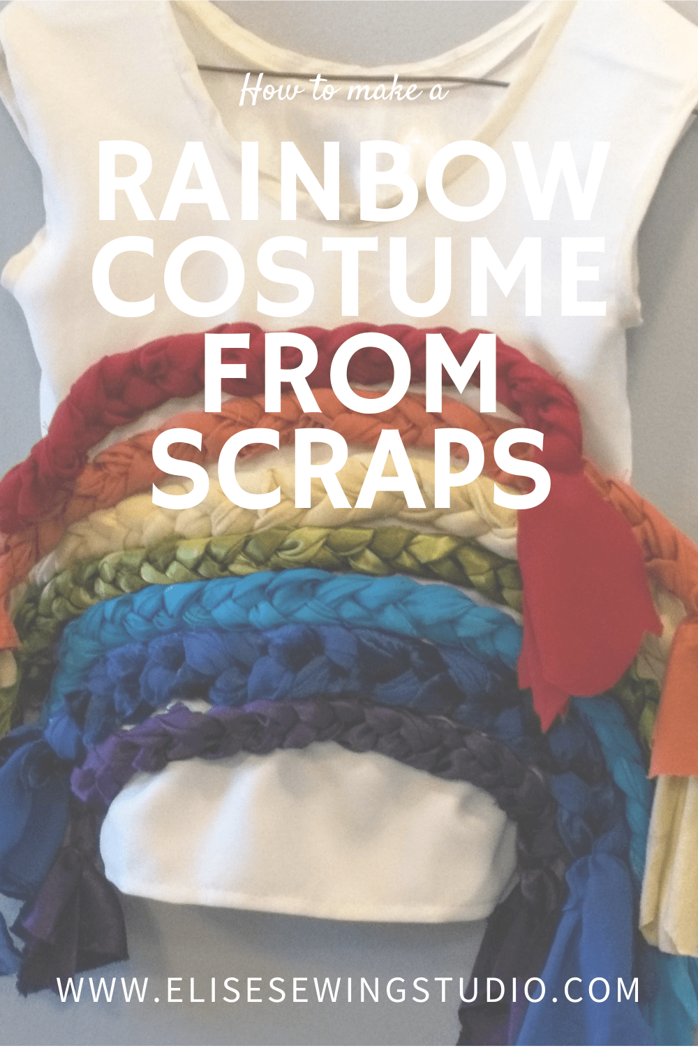 How to make a rainbow costume from scraps