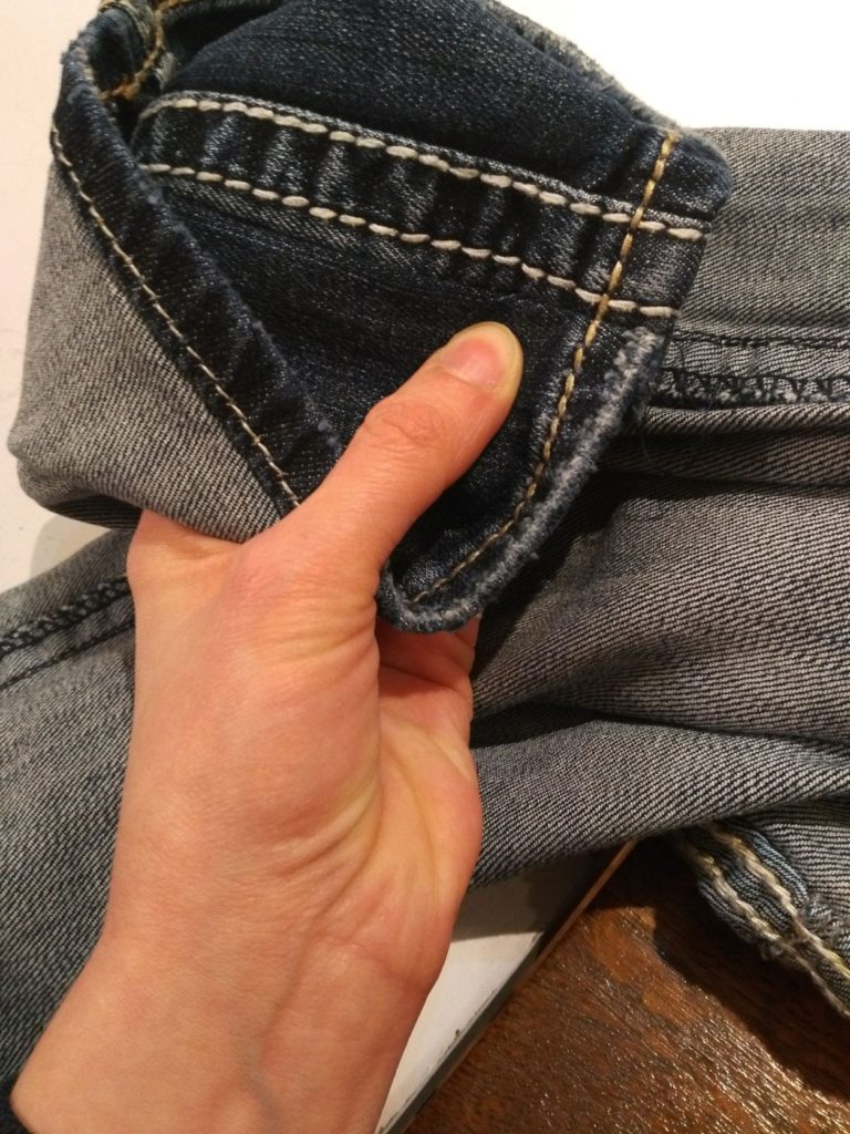 euro hem after straighten bootcut jeans