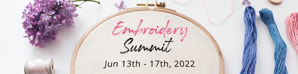 Learn embroidery at the Embroidery Summit!