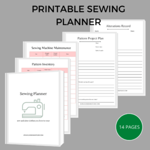 Printable Sewing Planner