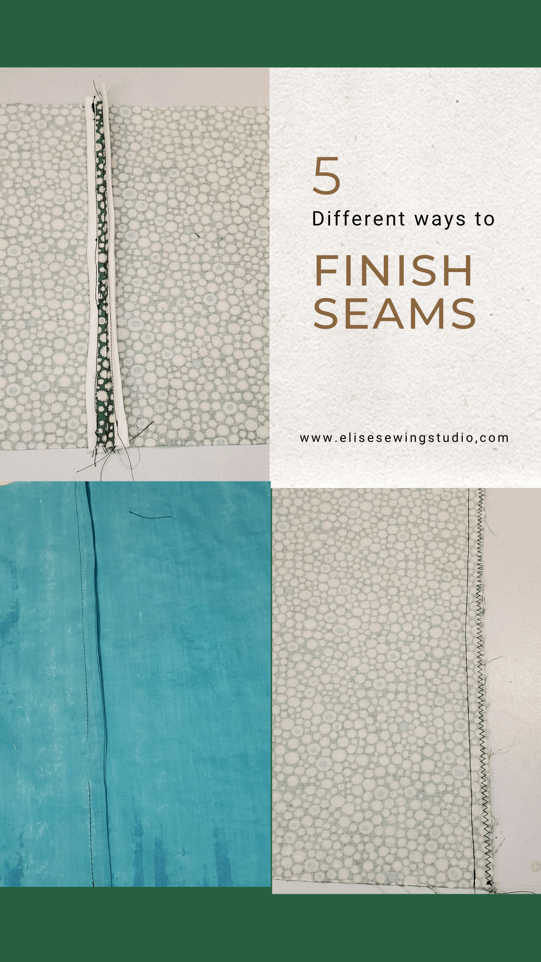 How to finish seams