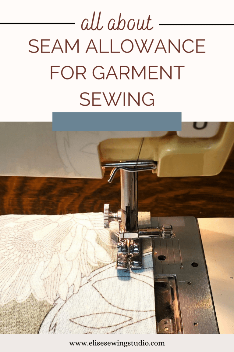 Seam allowance for garment sewing | Elise's Sewing Studio