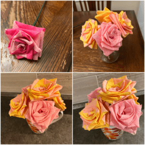 Paper flowers Holiday Gift