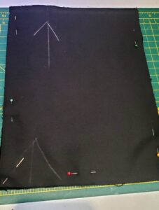 Cut velvet nap direction