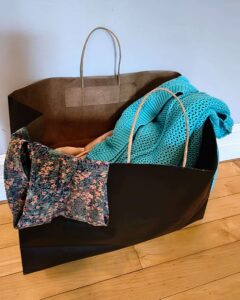 shopping bag for clothing swap